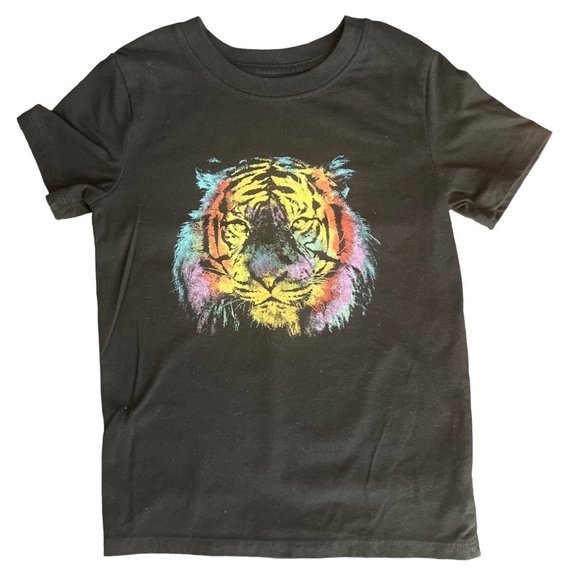 Cat & Jack Tiger Graphic Short Sleeve T-Shirt Size 5T - Picture 1 of 3